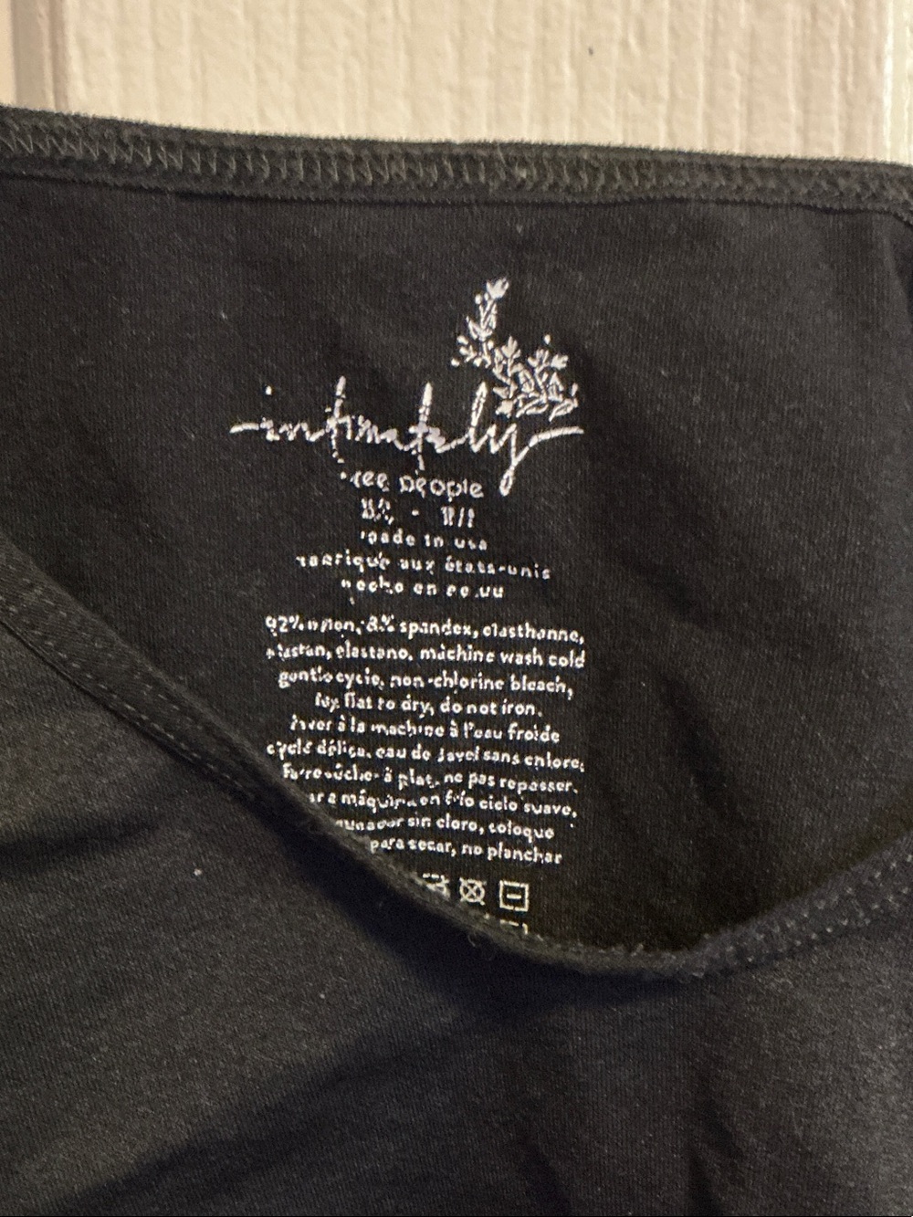 Free People black brami camisole cropped - Picture 2 of 5